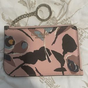 Kate Spade Floral Card Holder with Keyring